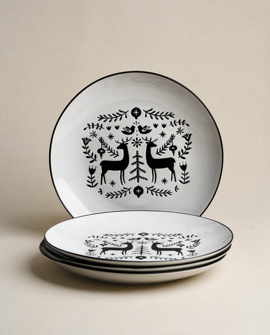 Christmas Stag Plate