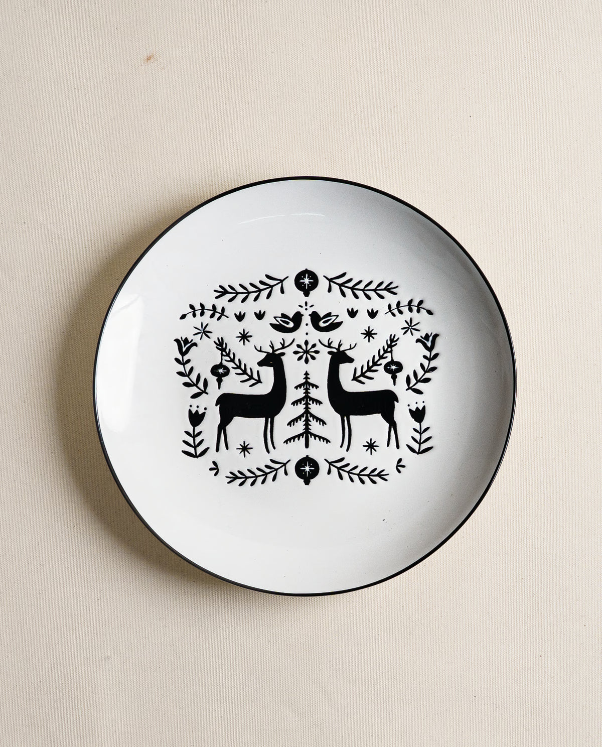 Christmas Stag Plate
