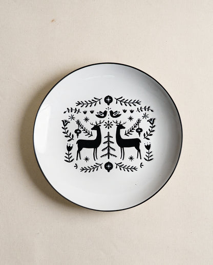 Christmas Stag Plate