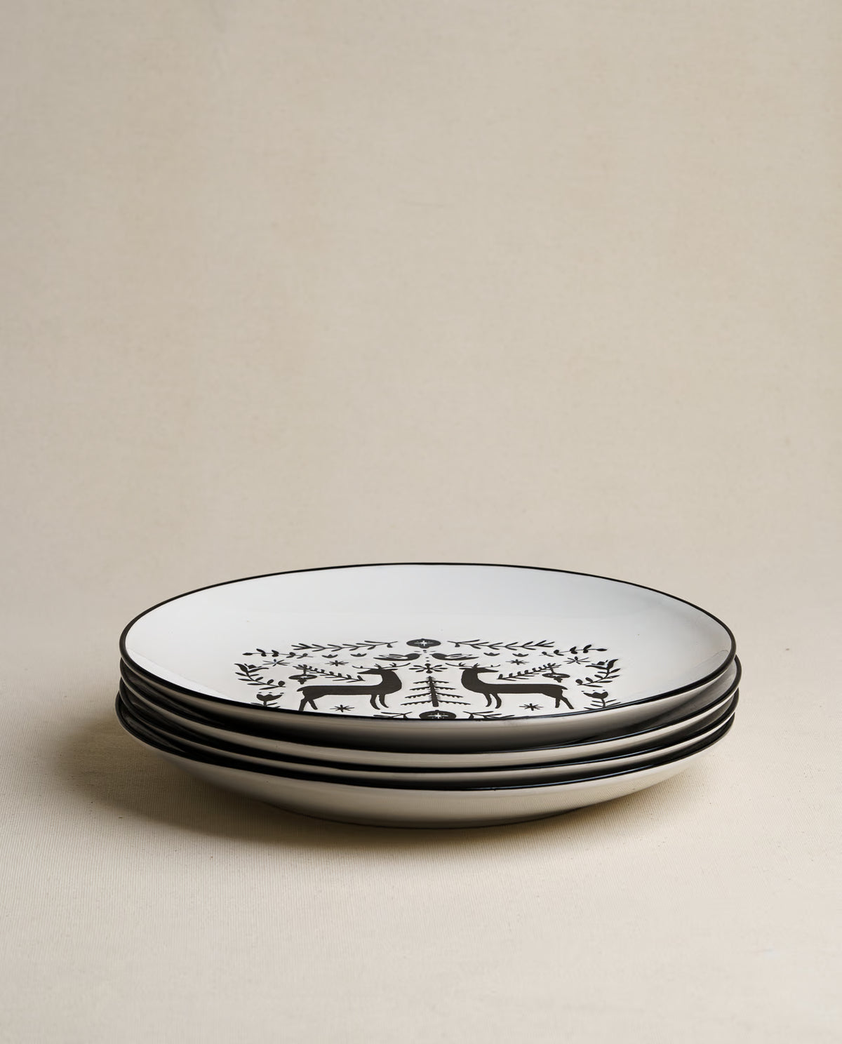 Christmas Stag Plate