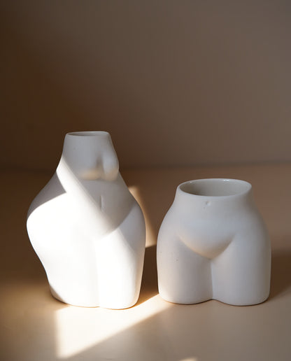 Torso Black Vase (Set of 2)