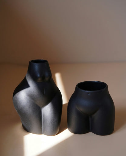 Torso White Vase (Set of 2)